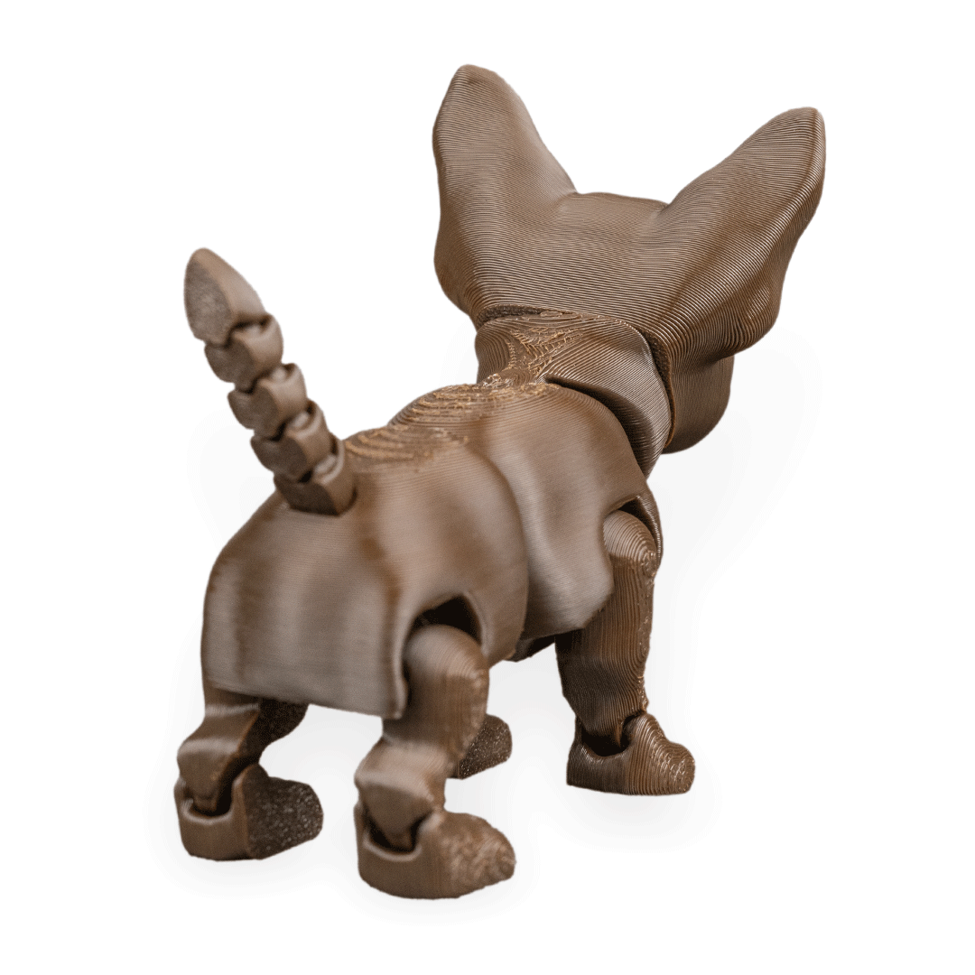 Lupe the Chihuahua – 3D Printed Dog Figurine | Optional Doghouse Set | Waggle Tails – Second Bark Collection