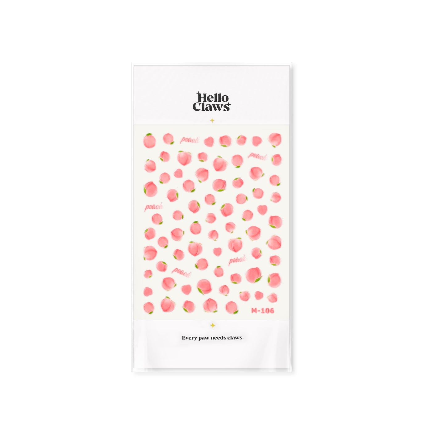 Hello Claws | Juicy Peach Jelly Nail Deco Sticker