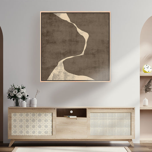 Moko III Square Framed Printed Canvas