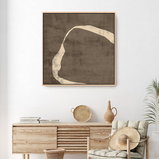 Moko II Square Framed Printed Canvas