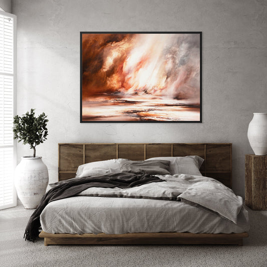 Light Within Landscape Framed Printed Canvas