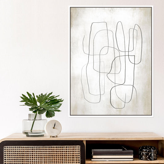 Fina I Portrait Framed Printed Canvas