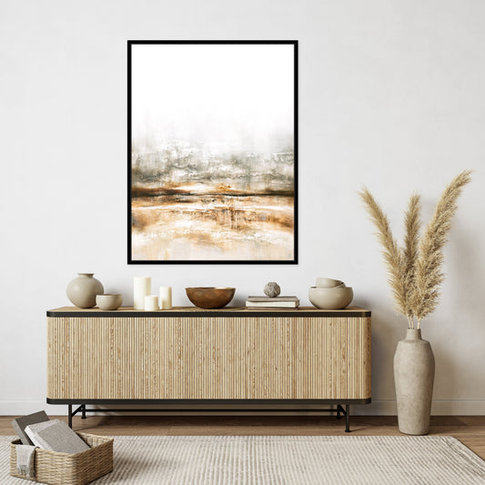 Embers Portrait Framed Printed Canvas