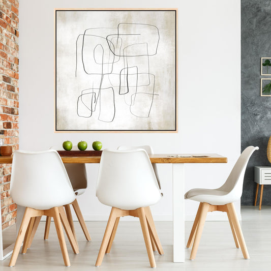 Fina II Square Framed Printed Canvas