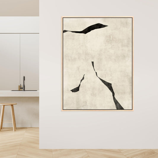 Oslo I Portrait Framed Printed Canvas