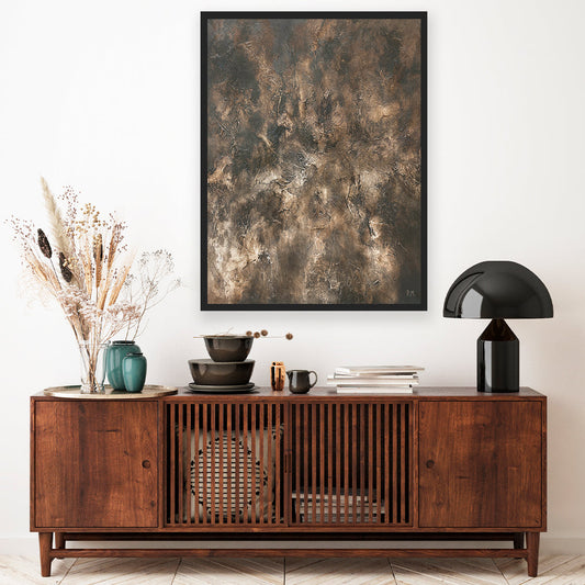 Fossil Portrait Framed Printed Canvas