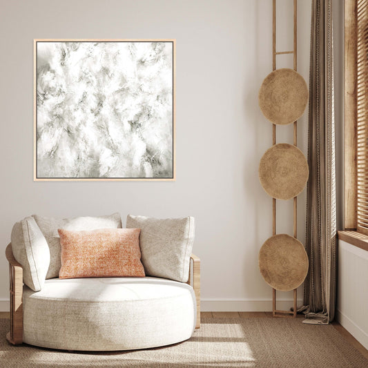 Fracture Square Framed Printed Canvas