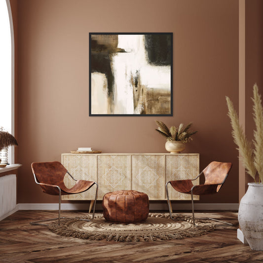 Casa II Square Framed Printed Canvas