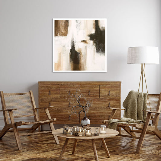 Casa I Square Framed Printed Canvas