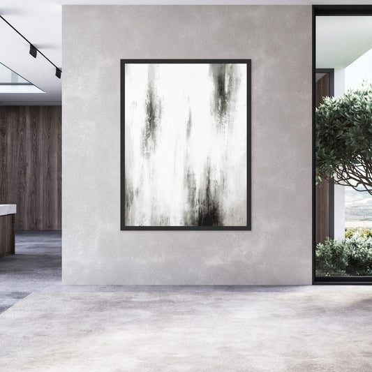 Manhattan II Portrait Framed Printed Canvas