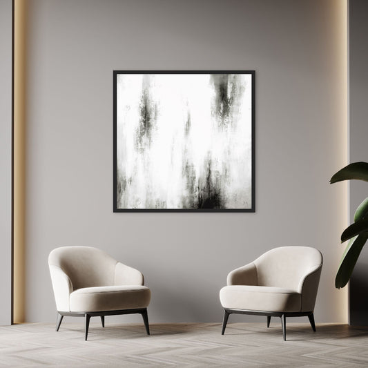 Manhattan II Square Framed Printed Canvas