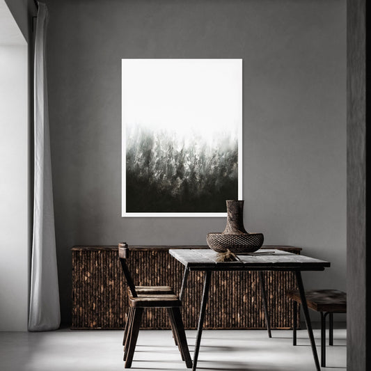 Transition Portrait Framed Printed Canvas