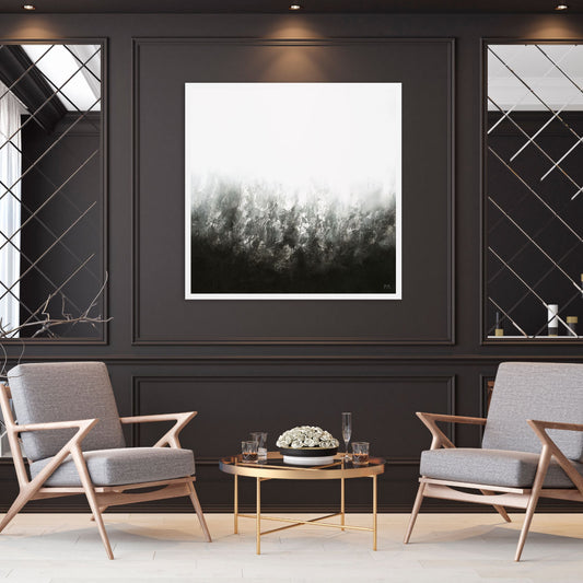 Transition Square Framed Printed Canvas