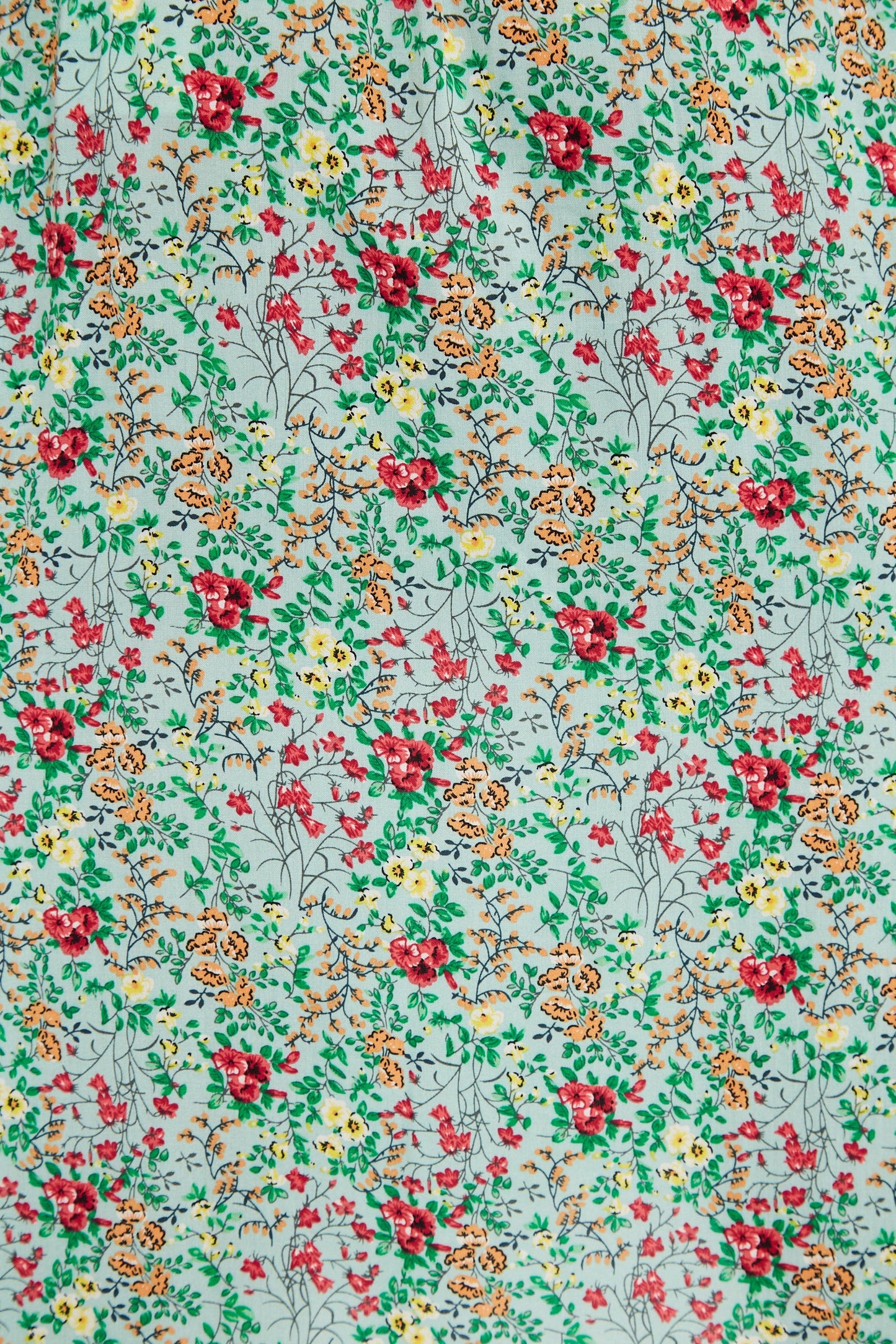 Louche Mara Flower Show Print Ruffle Hem Wrap Midi Skirt