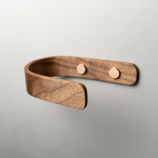 Designer Walnut Curtain Holdbacks | CH | Pack of 2