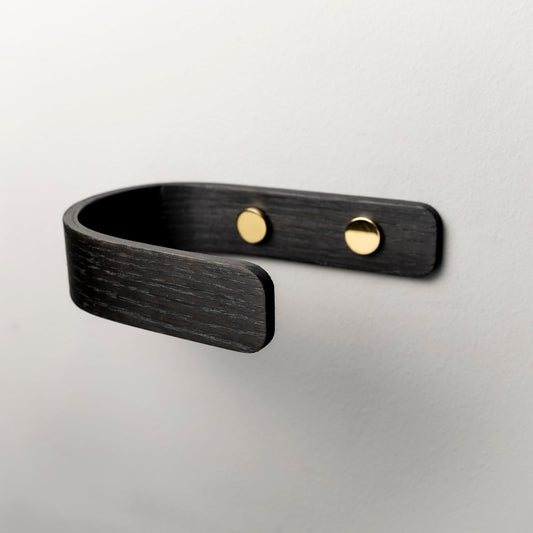 Designer Black Curtain Holdbacks | Brass | Pack of 2