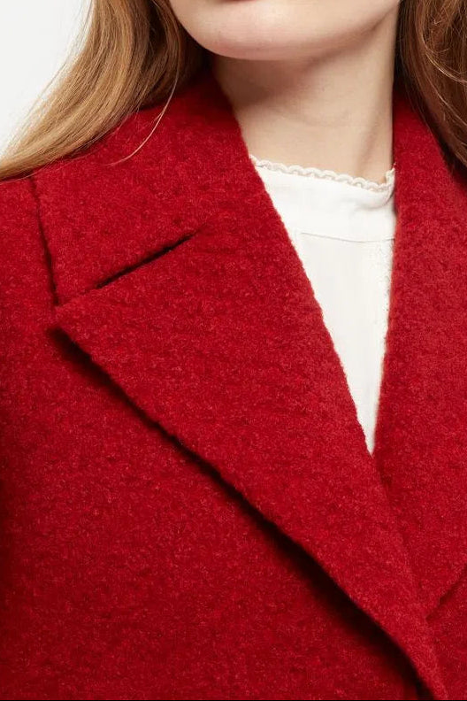 Louche Mischa Statement Sleeve Coat Red