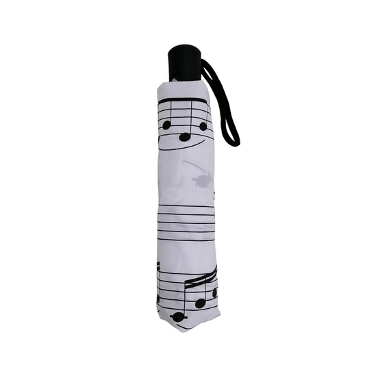 Music Notes Folding White with Black Notes