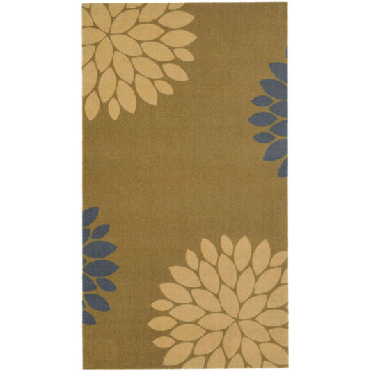 Recycled Washable Floral Mat | 130