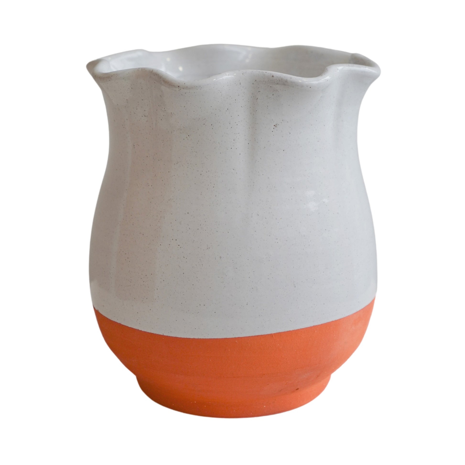 TheFoalyard Ivyline Moreton Olive Scalloped Vase