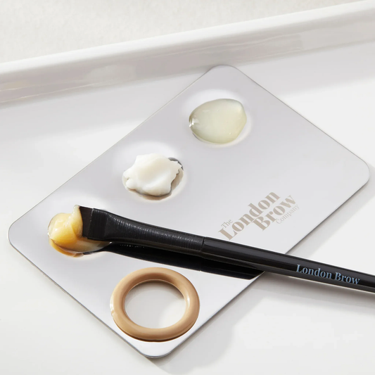 London Brow MUA Mixing Palette – Stainless Steel Tint & Lamination Palette