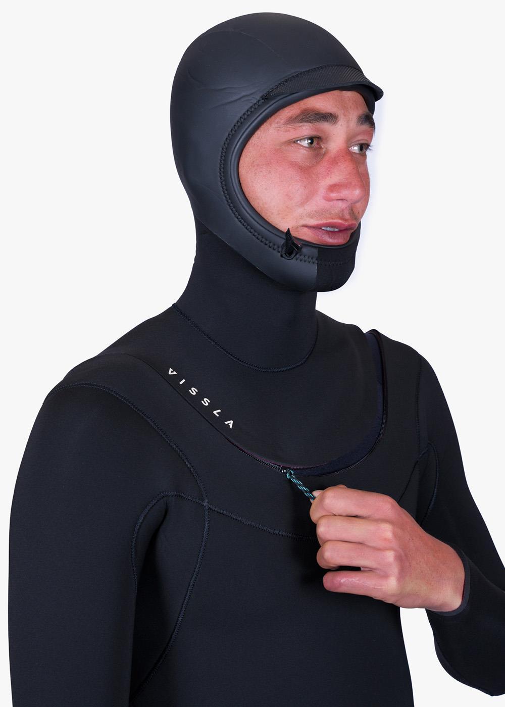 Vissla New Seas 5-4 Hooded U-Zip Wetsuit