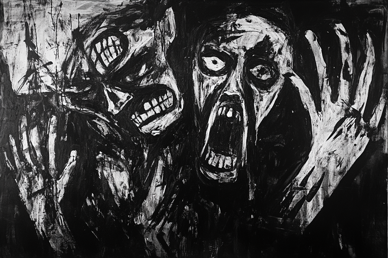 Madness on Monochrome Canvas
