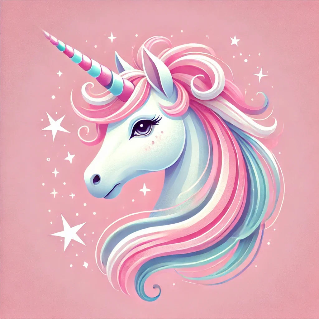 Magical Unicorn Portrait Canvas