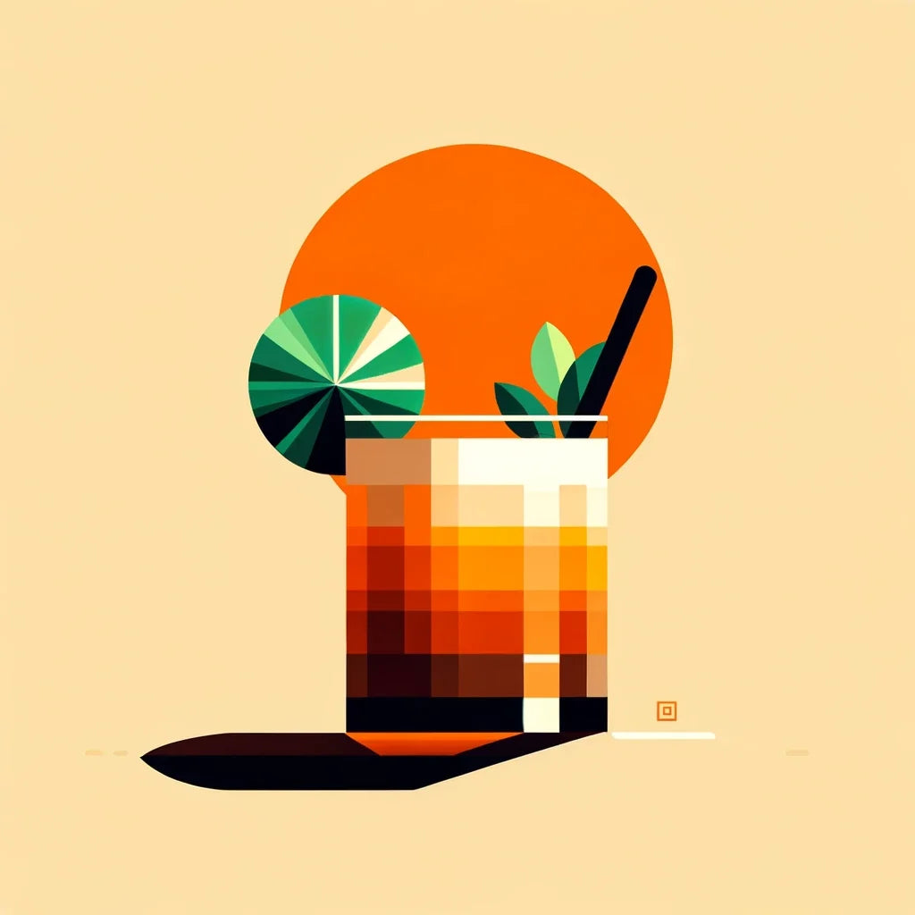 Mai Tai Minimalist Art Canvas
