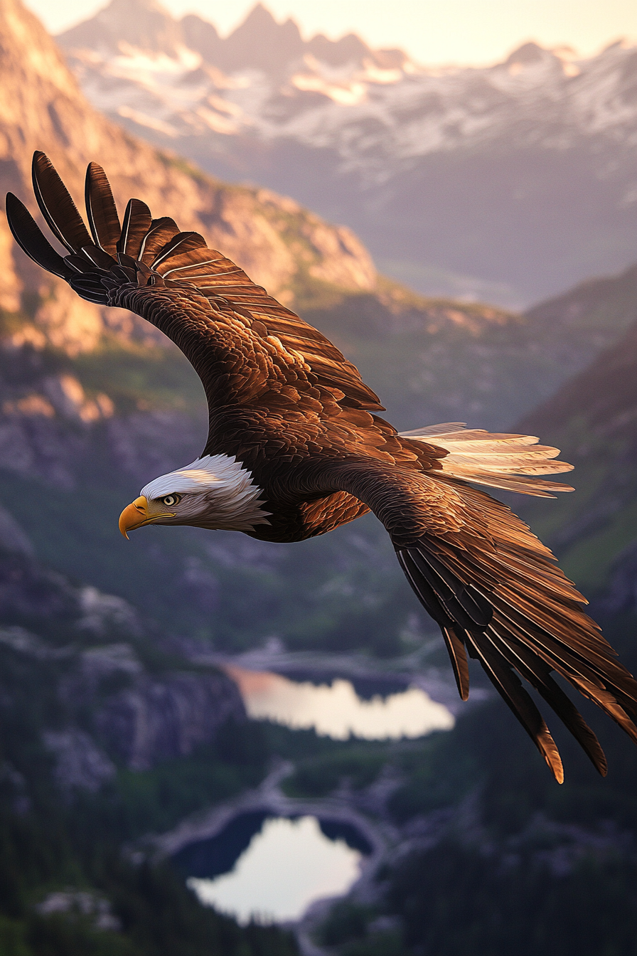 Majestic Eagle Dawn Canvas