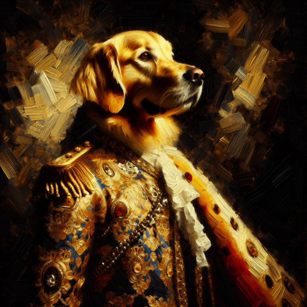 Majestic Monarch Retriever Canvas