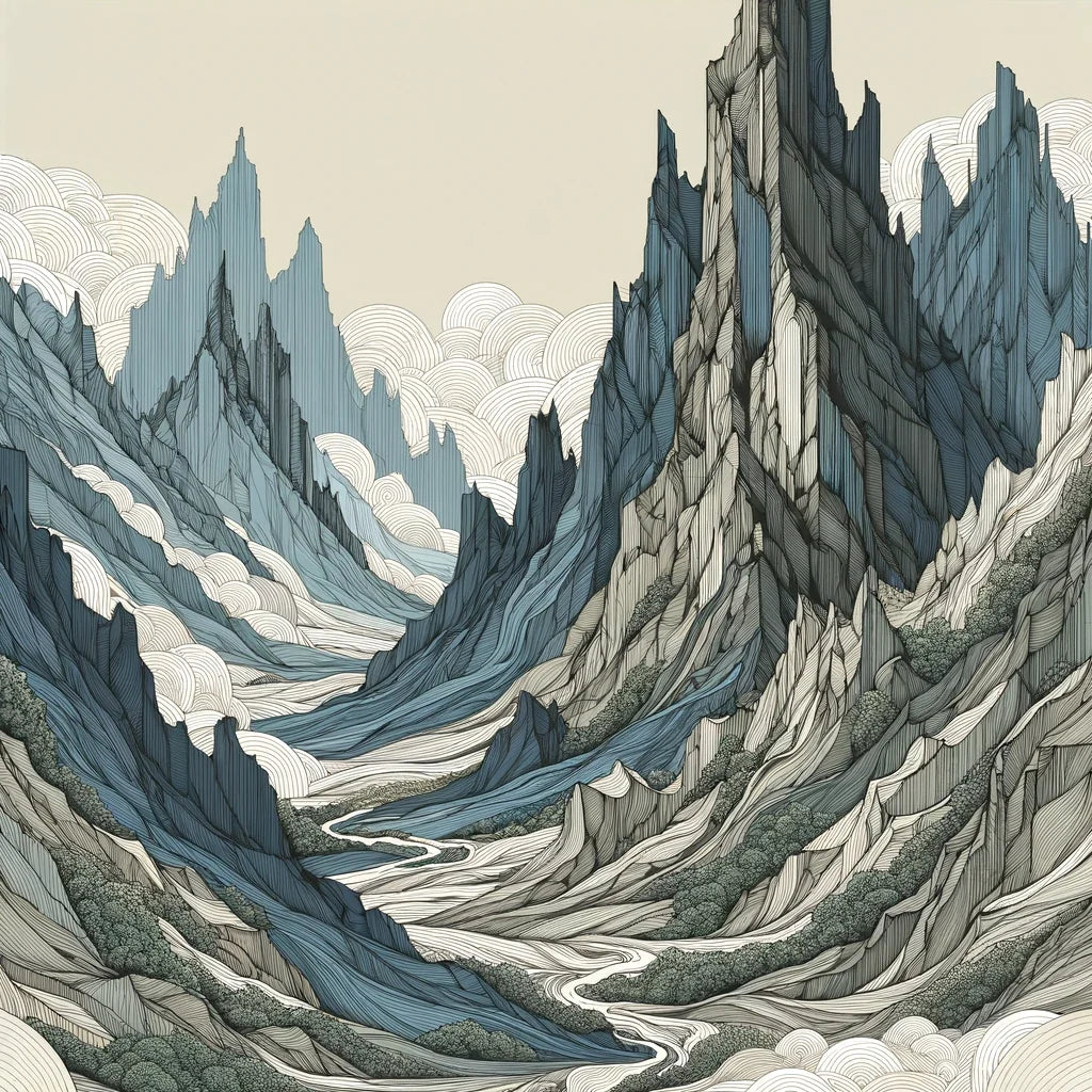 Majestic Peaks Enigma Cotton Cushion