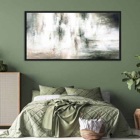 Bijoux Panoramic Framed Printed Canvas