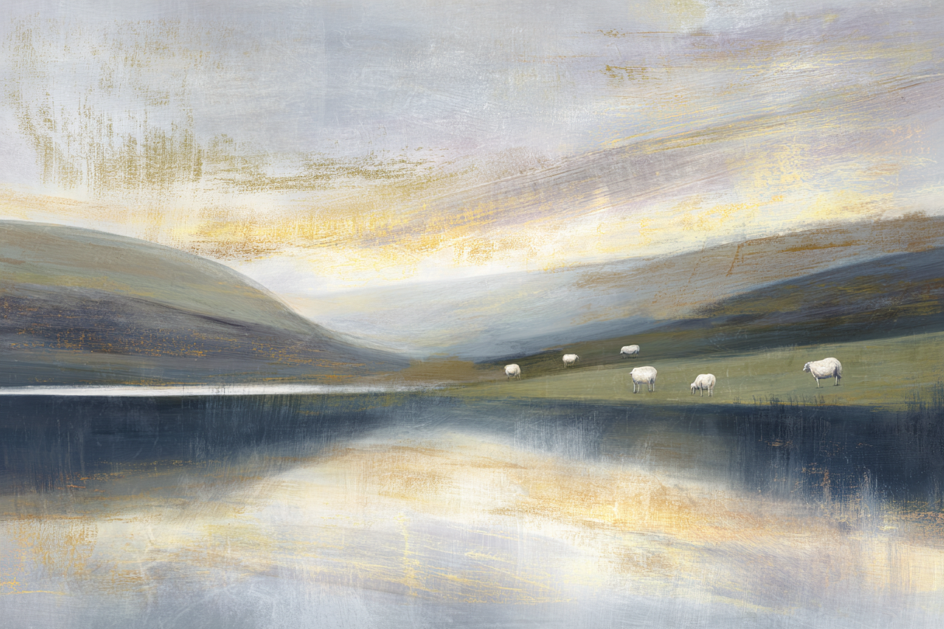 Malham Tarn Reflection Canvas