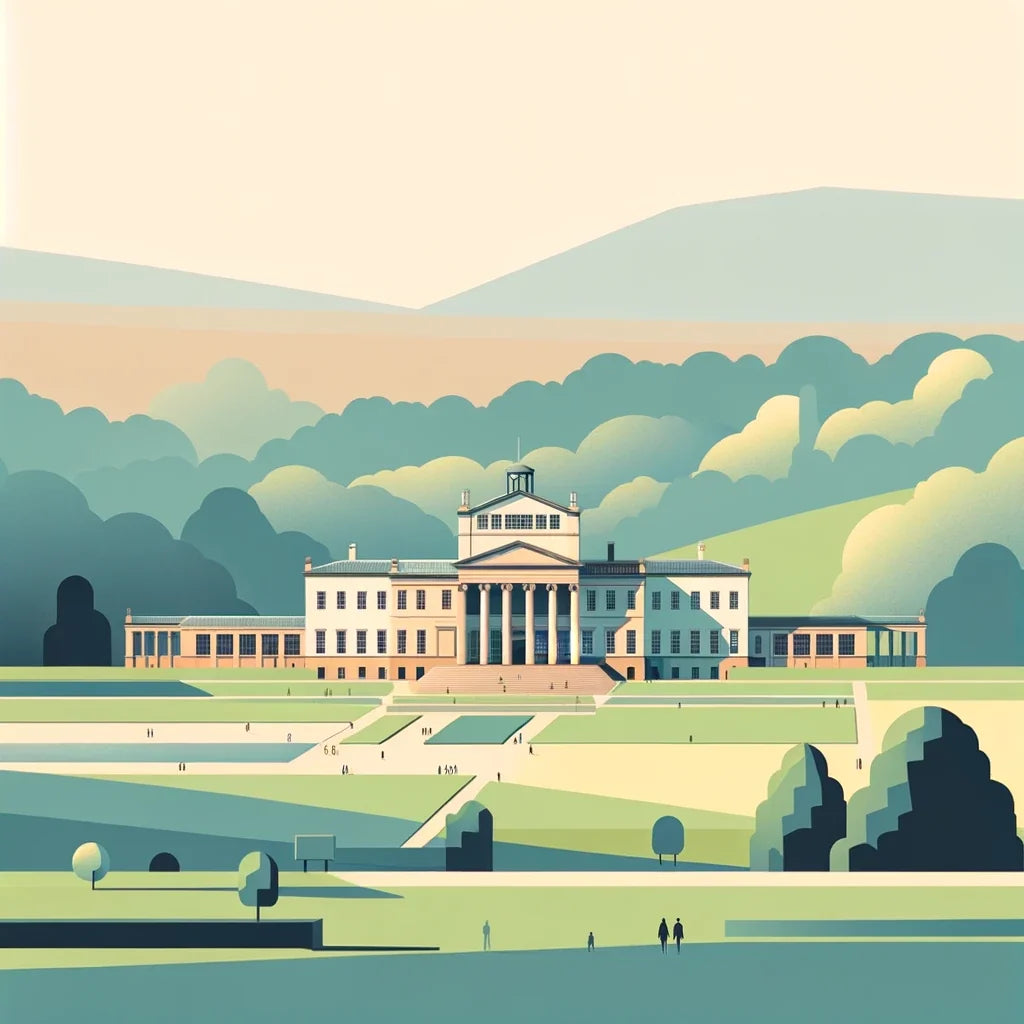 Manchester Heaton Park Serene Minimalism Canvas