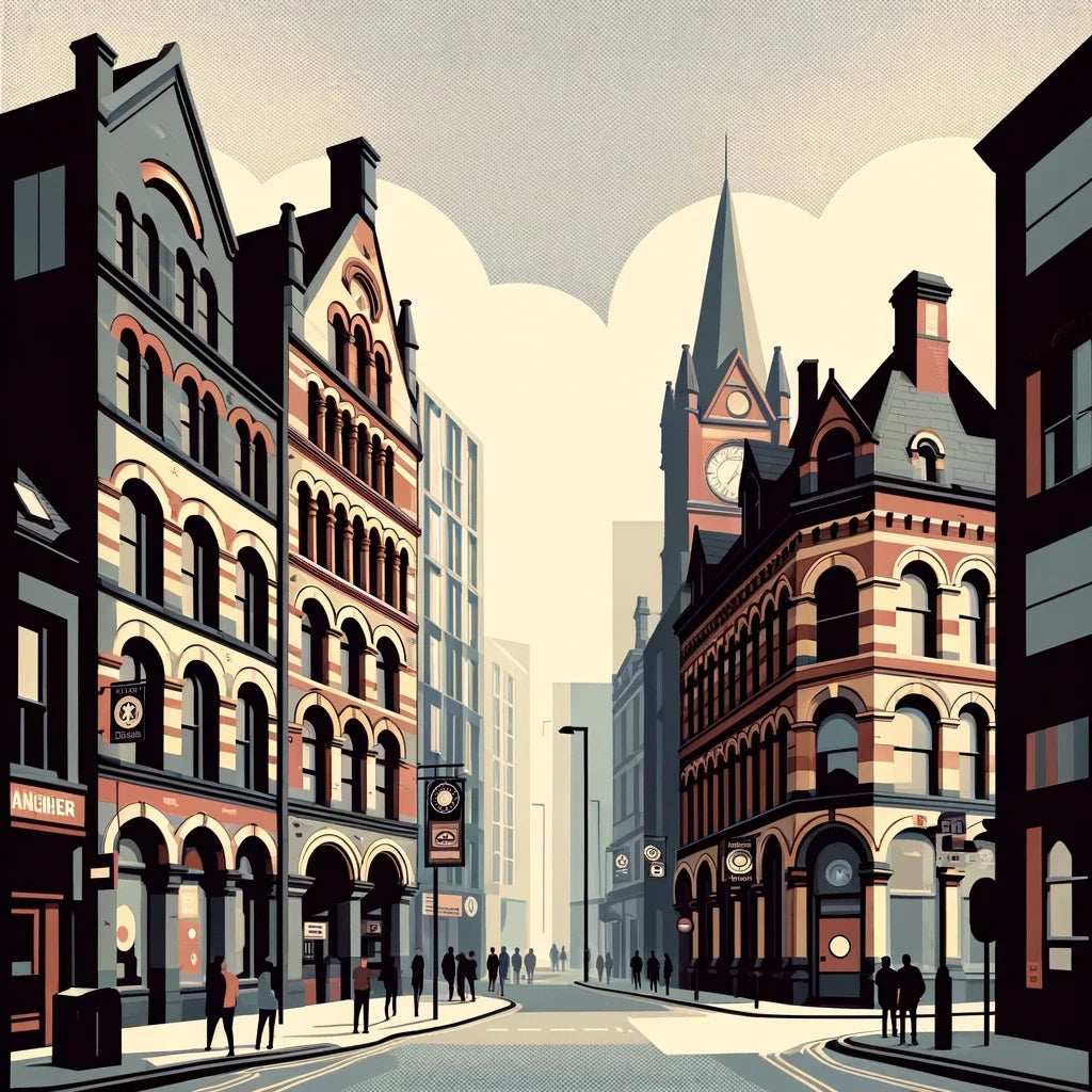 Manchester Northern Quarter Essence Cotton Cushion