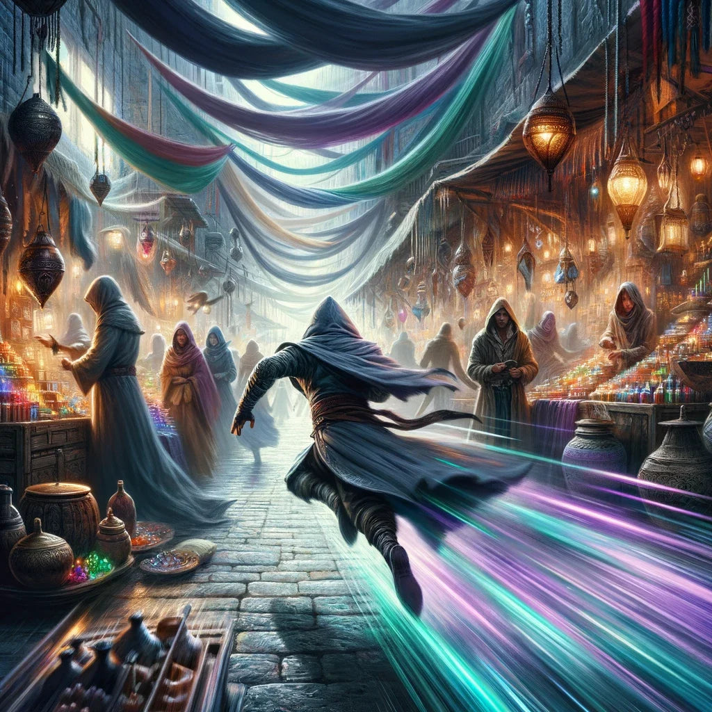 Market Chase Mystery Canvas