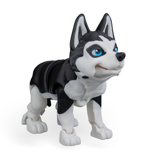 Maya the Husky – 3D Printed Dog Figurine | Optional Doghouse | Waggle Tails – Second Bark | Miniature Husky Gift