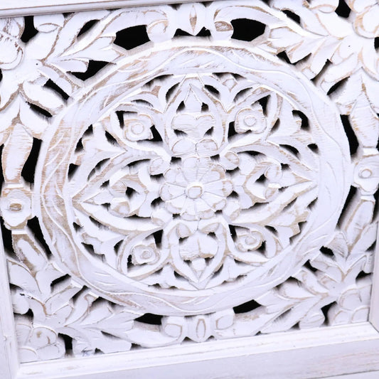 Mehira Mango Wood Bedside Cabinet Antique White