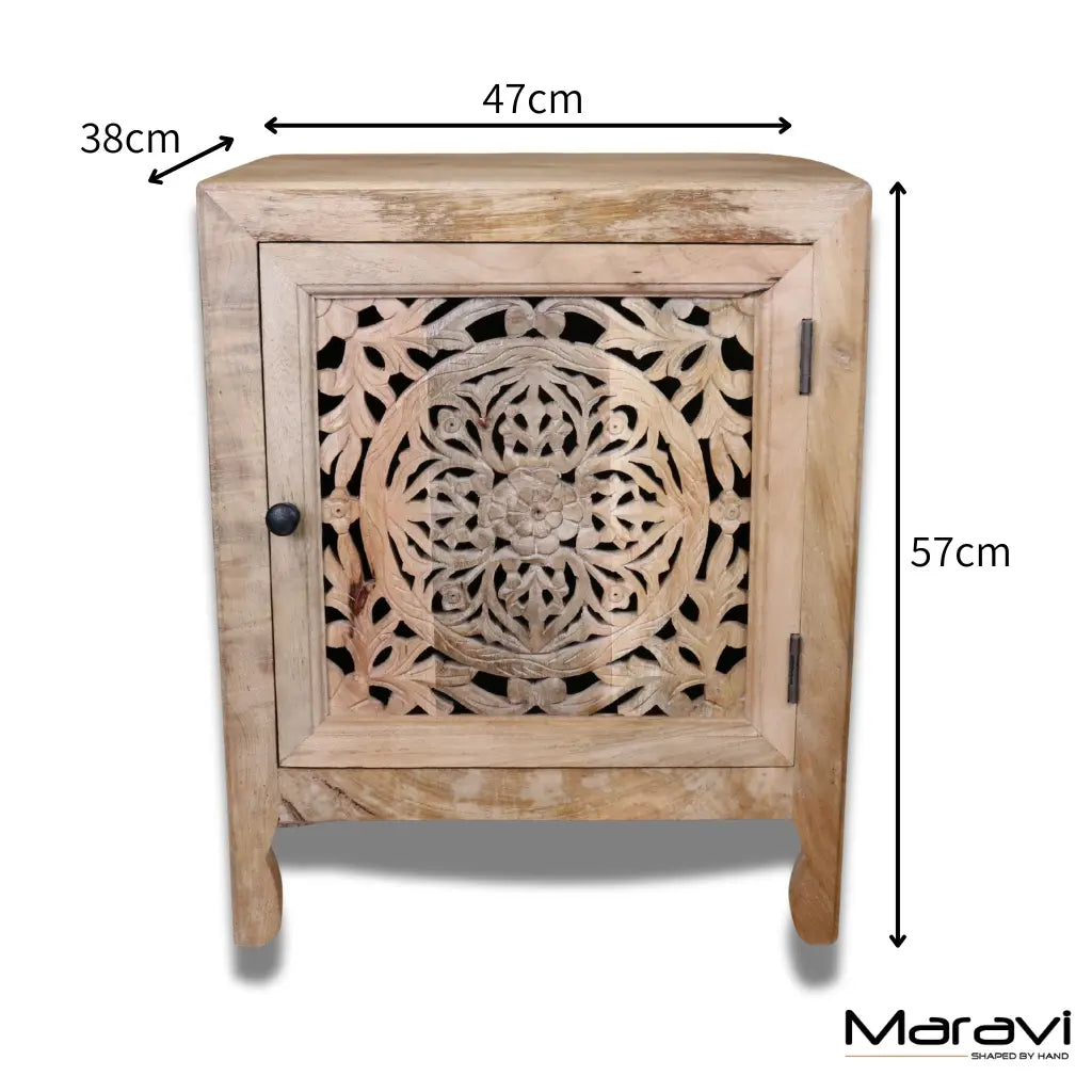 Mehira Mango Wood Bedside Cabinet