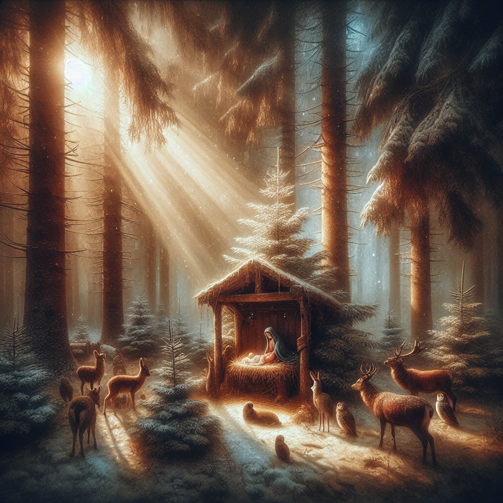 Melancholic Midday Nativity Canvas
