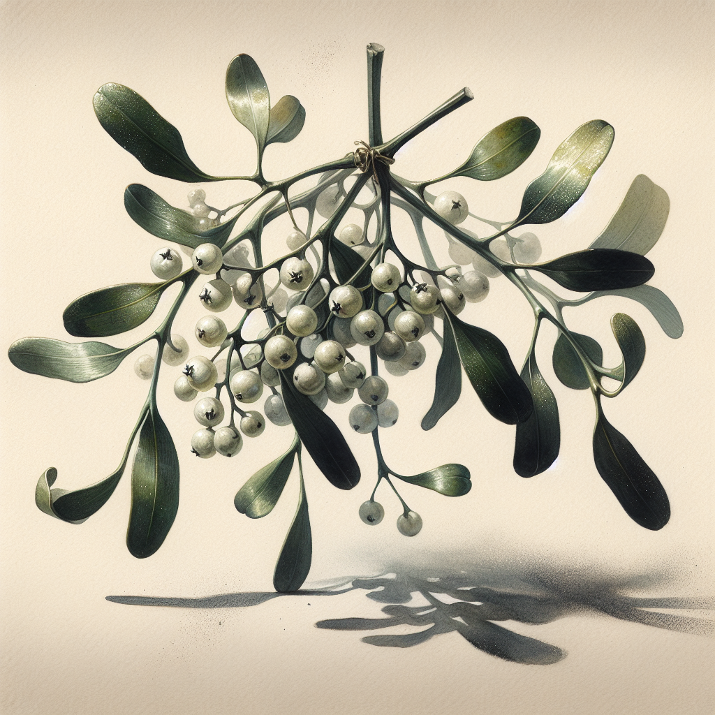 Melancholic Mistletoe Christmas Canvas