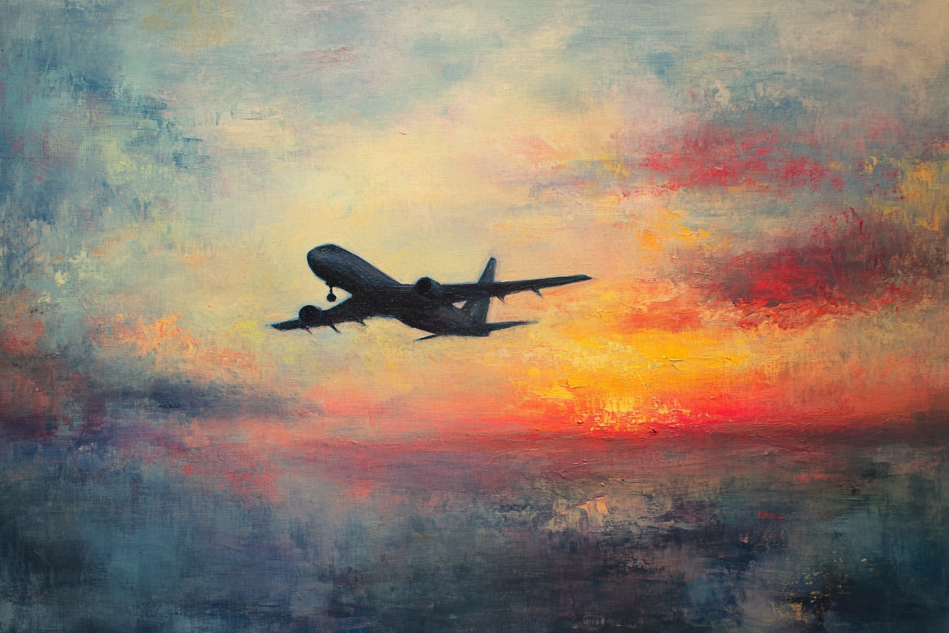 Melancholic Takeoff Canvas