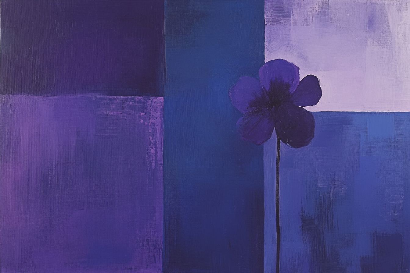 Melancholic Violet Canvas