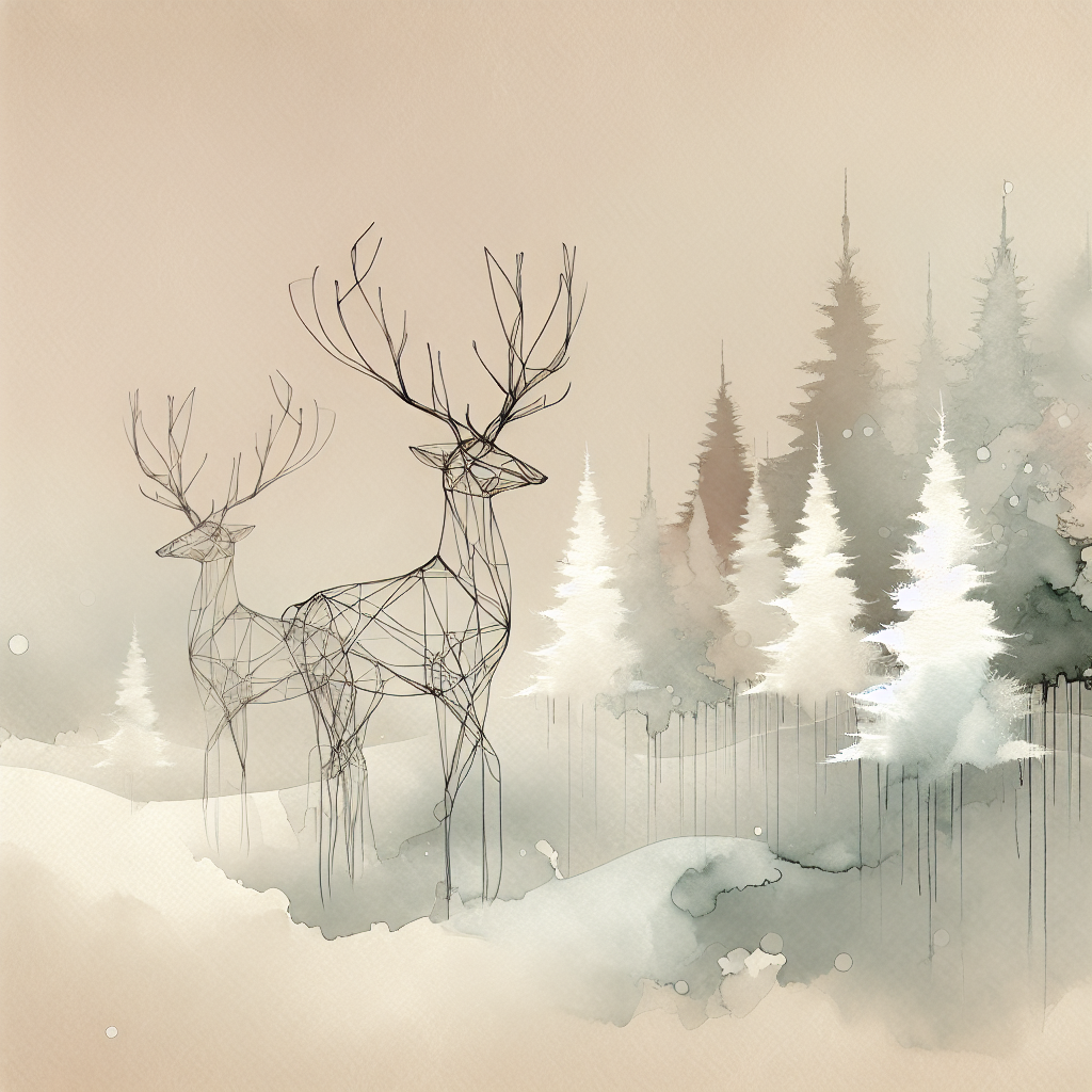 Melancholic Winter Reverie Canvas