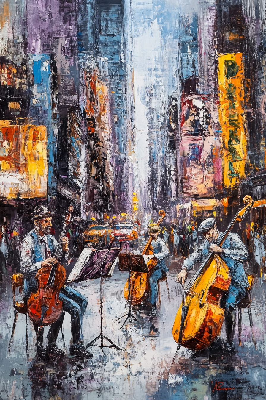 Melodic Metropolis Canvas