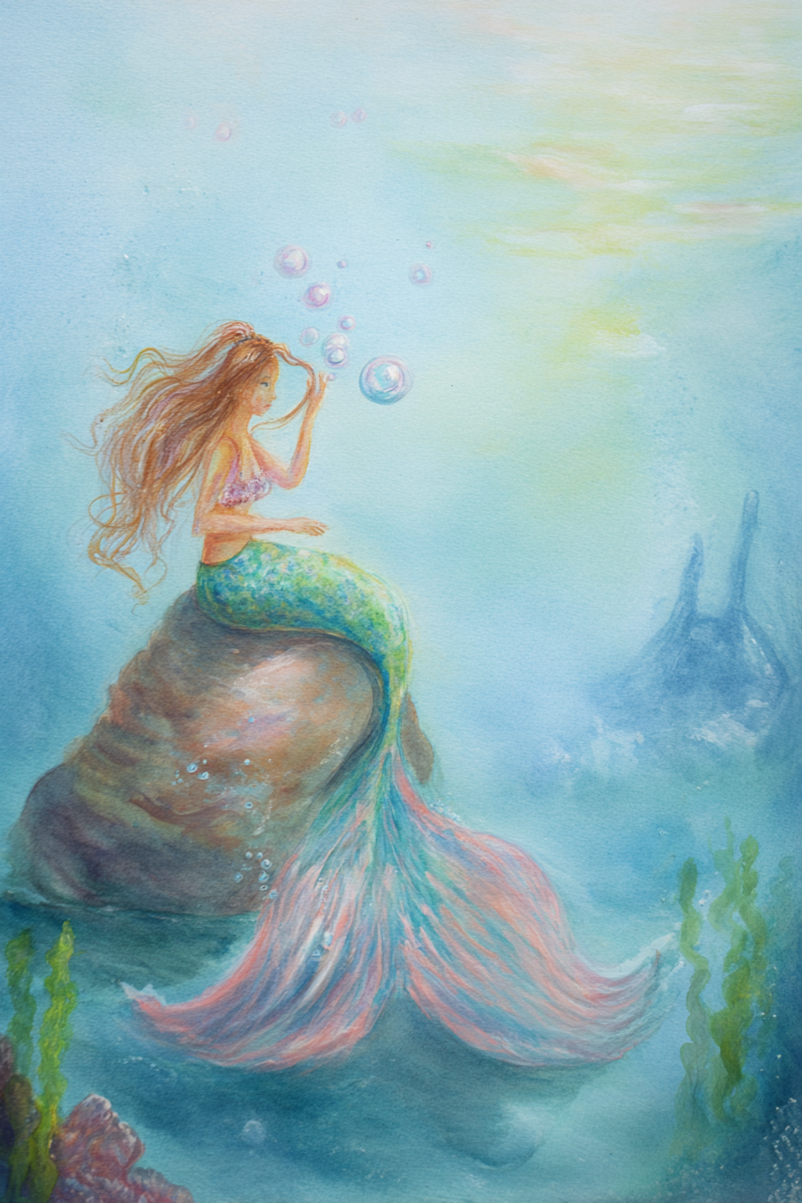 Mermaid's Hair Canvas