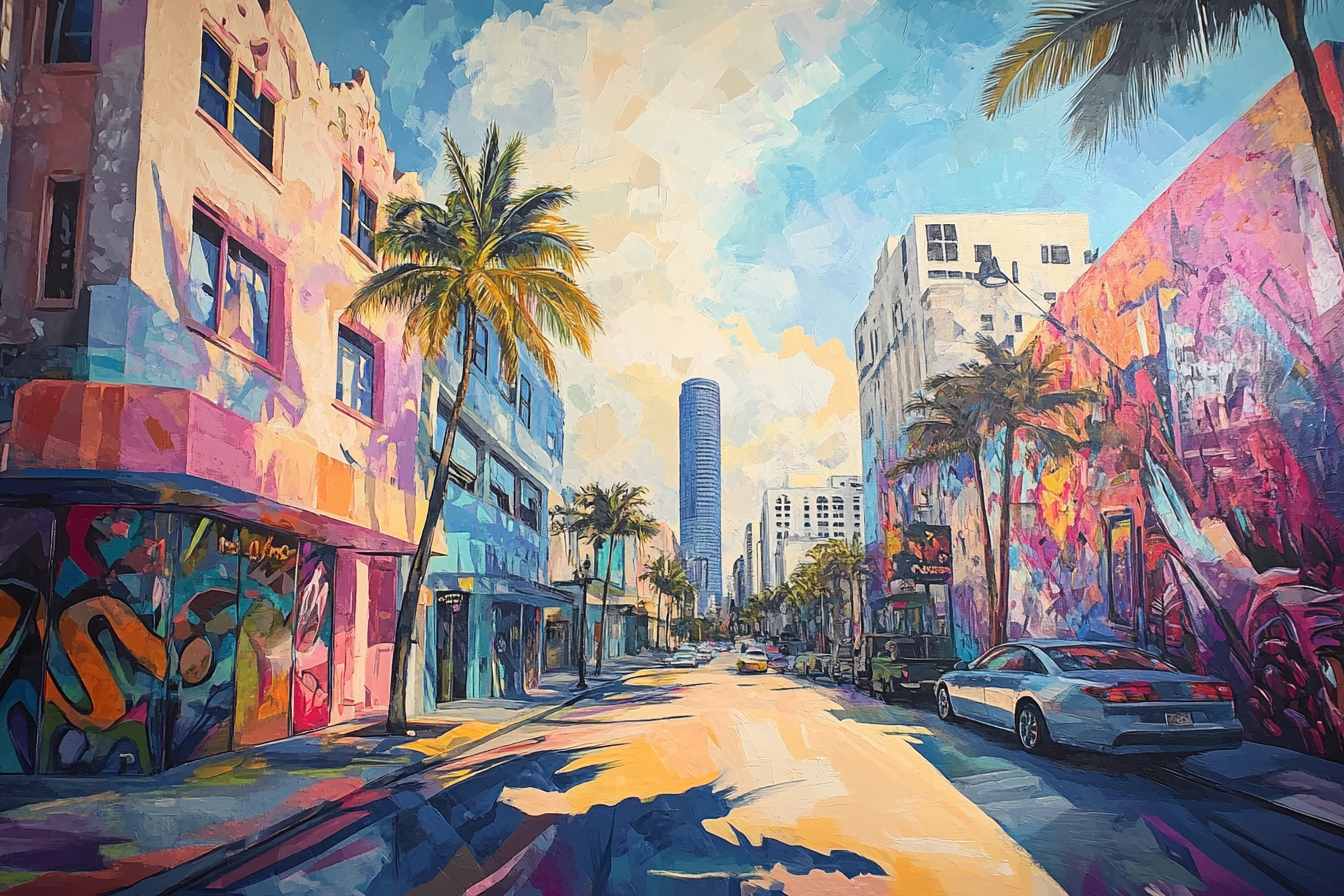 Miami Architectural Canvas