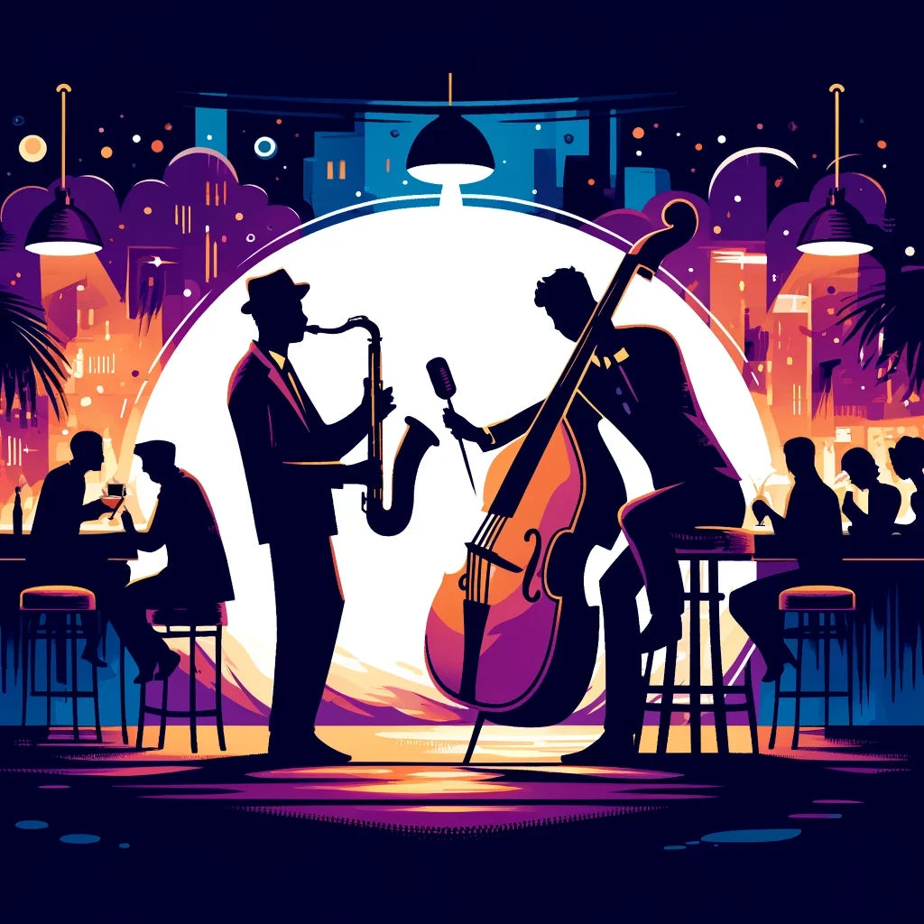 Midnight Jazz Rhythms Canvas