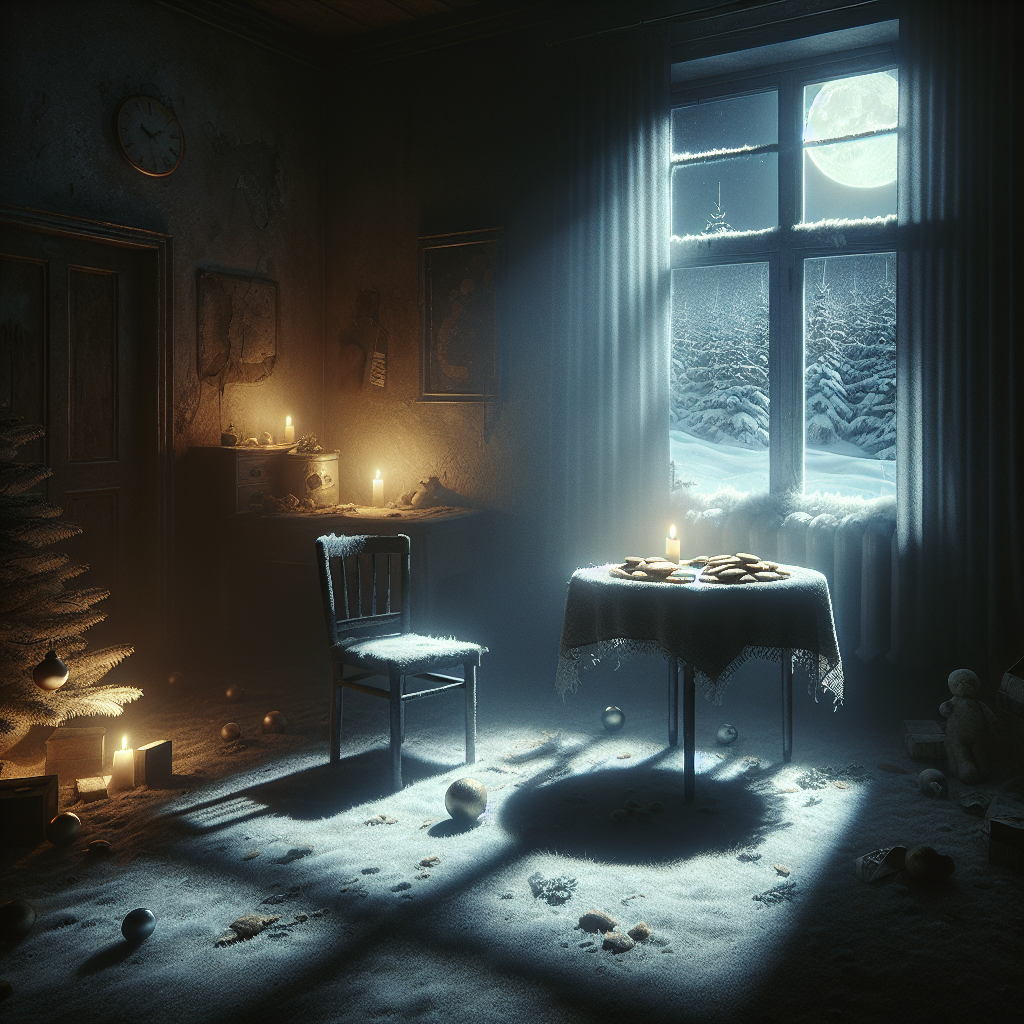 Midnight Solitude Christmas Canvas